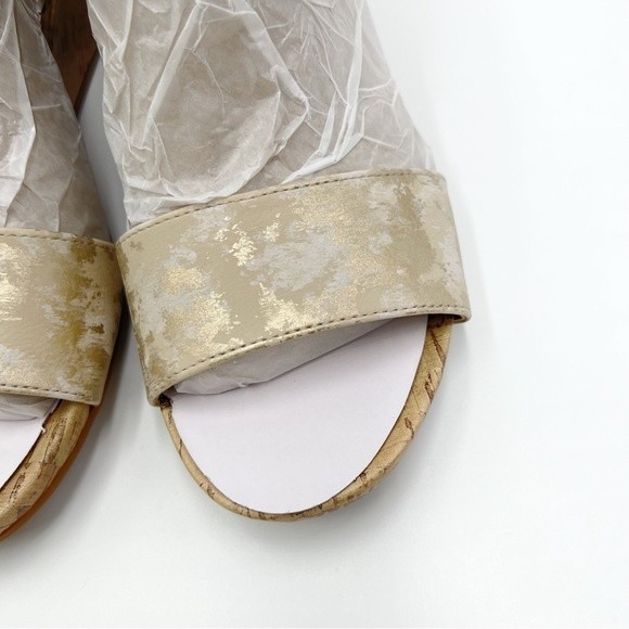 Naturalizer Womens Size 10 Areda Cork Platform Wedges Sandals Heels Shoes NEW - Picture 6 of 16